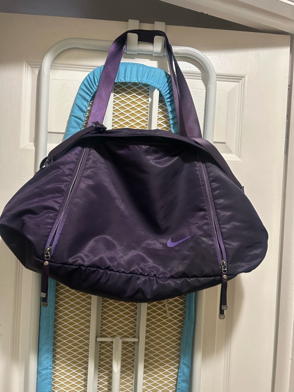 Nike Purple Women's Duffel Tote with Dual Zippers